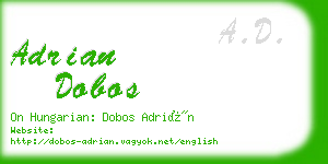 adrian dobos business card